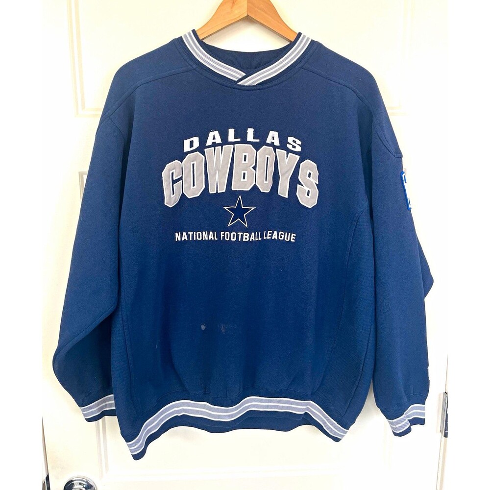 Vintage 90s Dallas Cowboys Sweatshirt Crewneck XL Navy Blue Lee Sport NFL